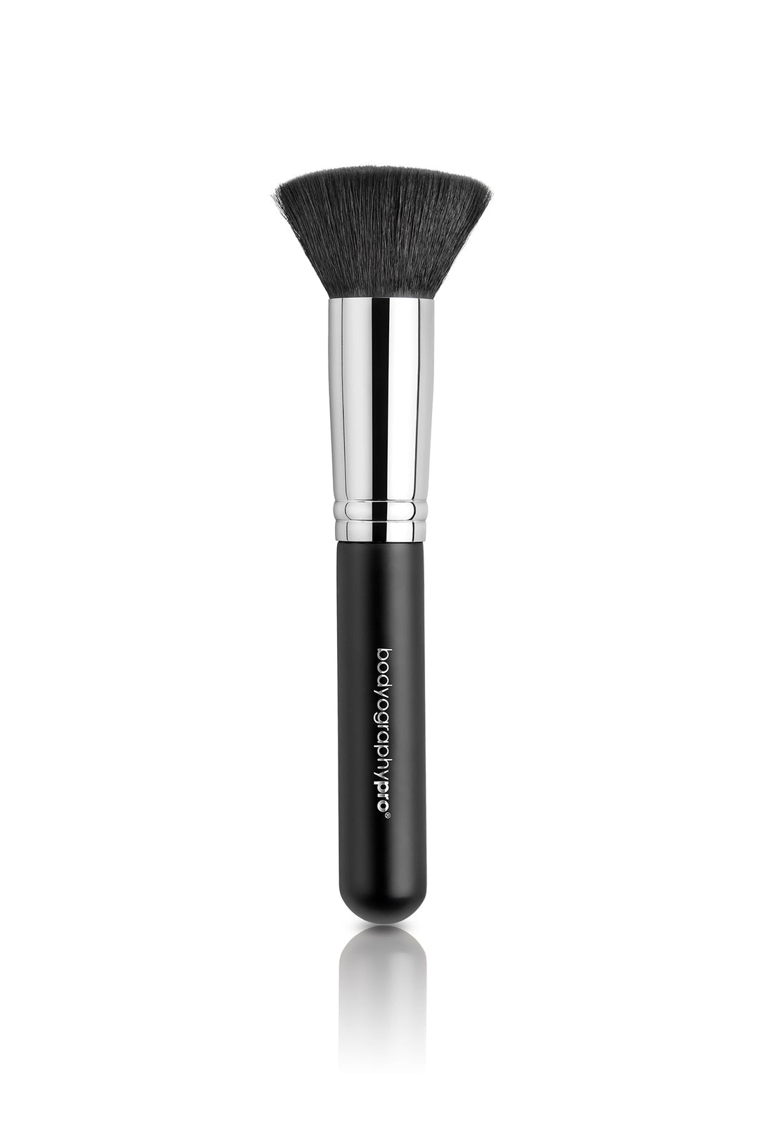 Bodyography dense synthetic foundation buffing brush with a sleek black handle