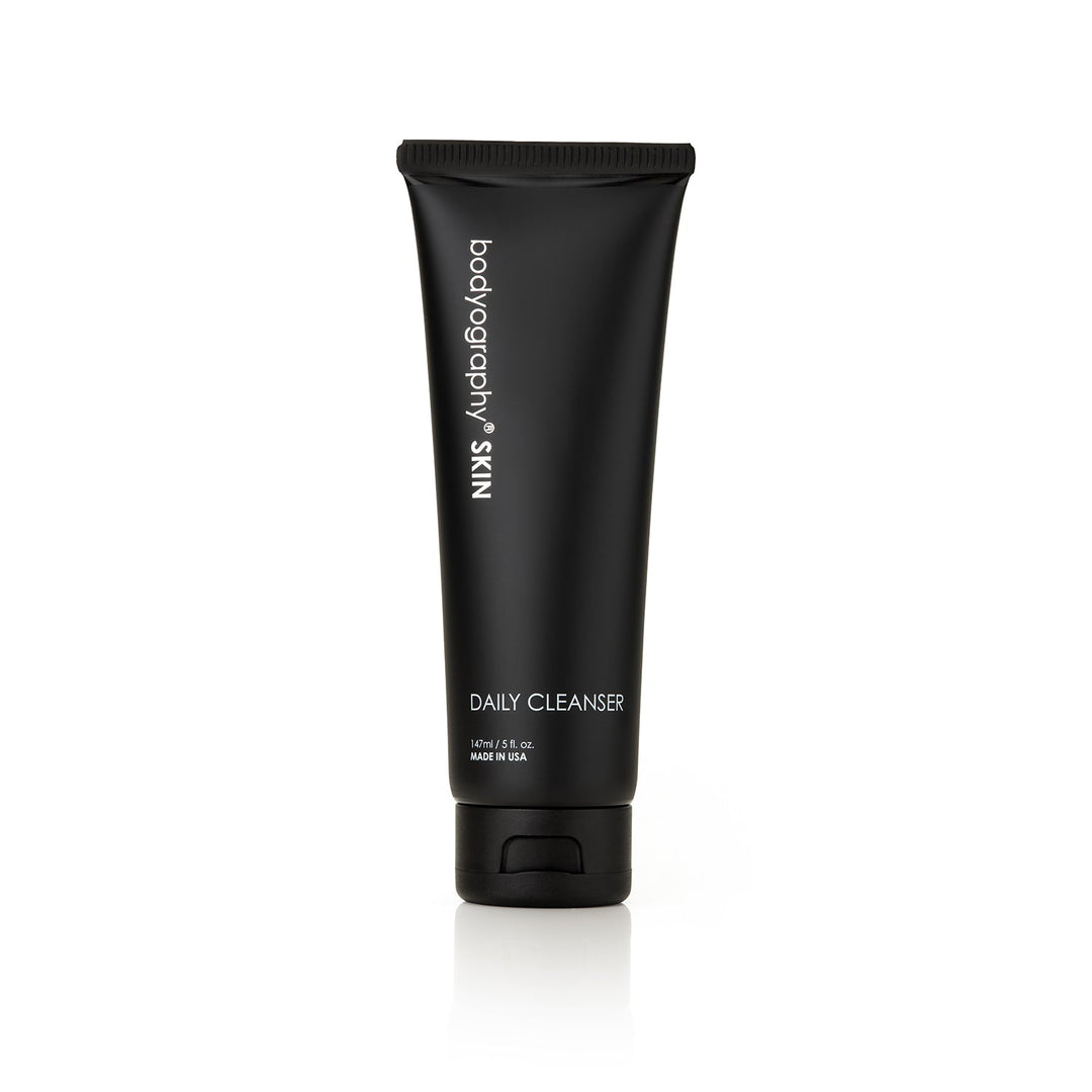 Bodyography SA Daily Cleanser 5oz bottle, clear liquid, suitable for anti-aging skin care routine.