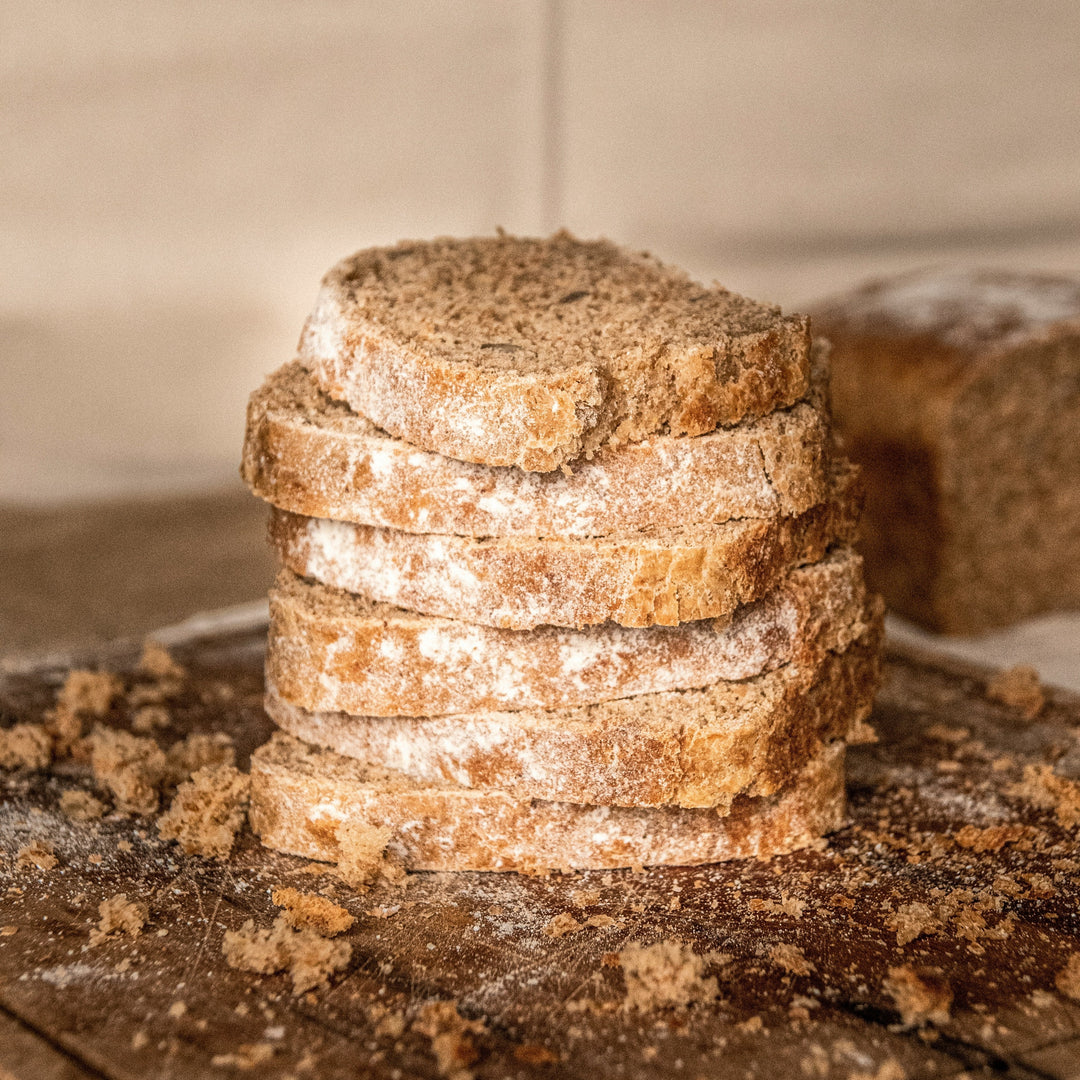 Premium whole grain unbleached brown bread flour in a 1kg bag by Champagne Valley Trading