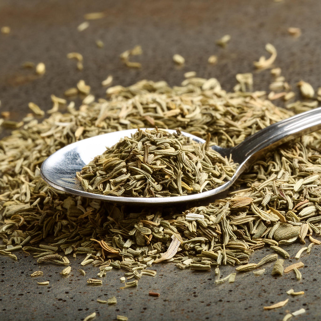 AGT premium dried dill tips in a 50g package, aromatic green herb seasoning for culinary use.