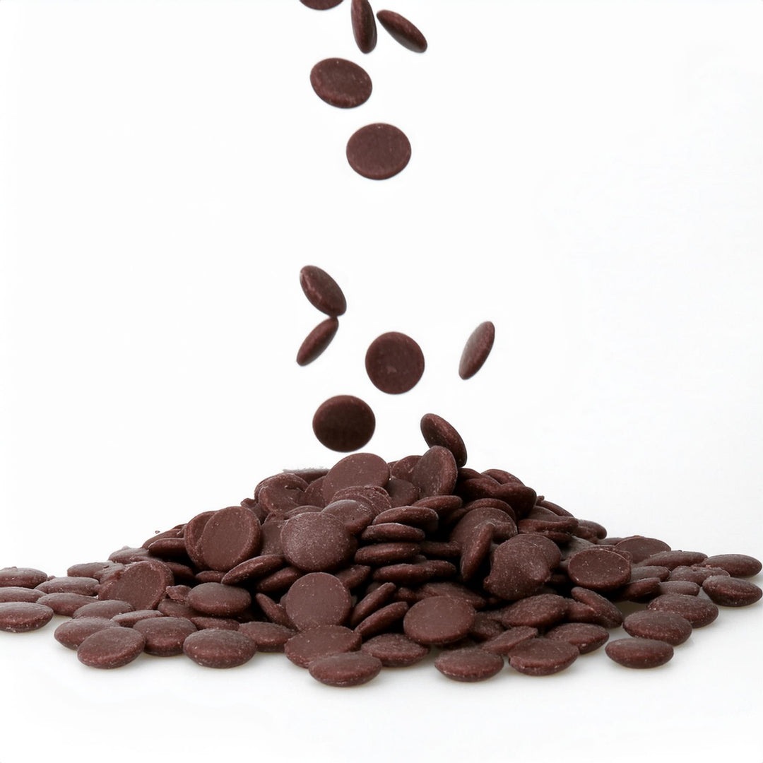 250g bag of Kees Beyers sugar-free milk chocolate drops, artisan chocolate for baking, diabetic and keto-friendly.