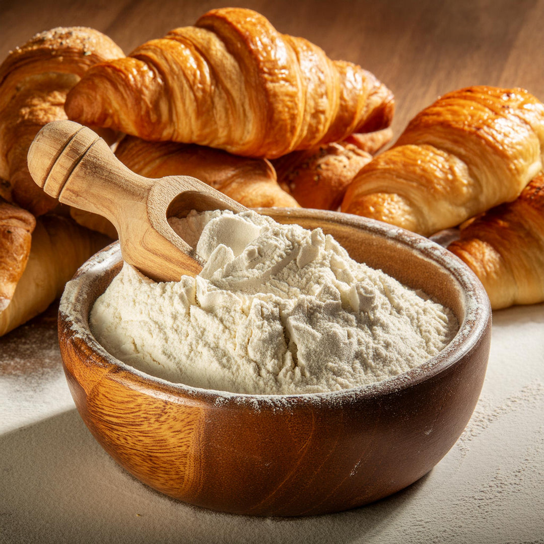 Champagne Valley Trading 00 Pastry Flour, fine Italian style, 250g, 500g, and 1kg packages, ideal for baking pastries.