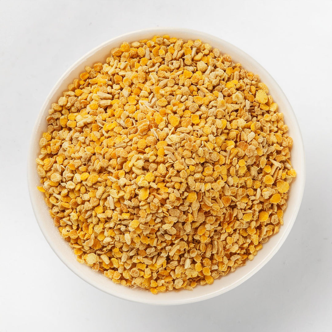 AGT soya beans grits in a clear package, available in 250g, 500g, and 1kg sizes, promoting gut health.