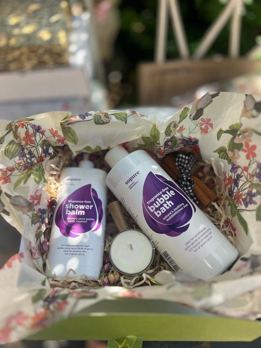 Fragrance free pamper gift